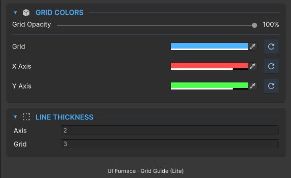 Grid Colors and Thickness